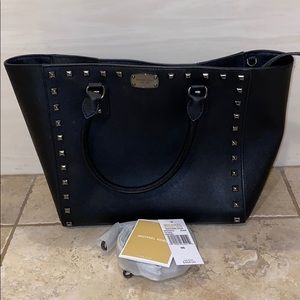 Black Studded Michael Kors Tote